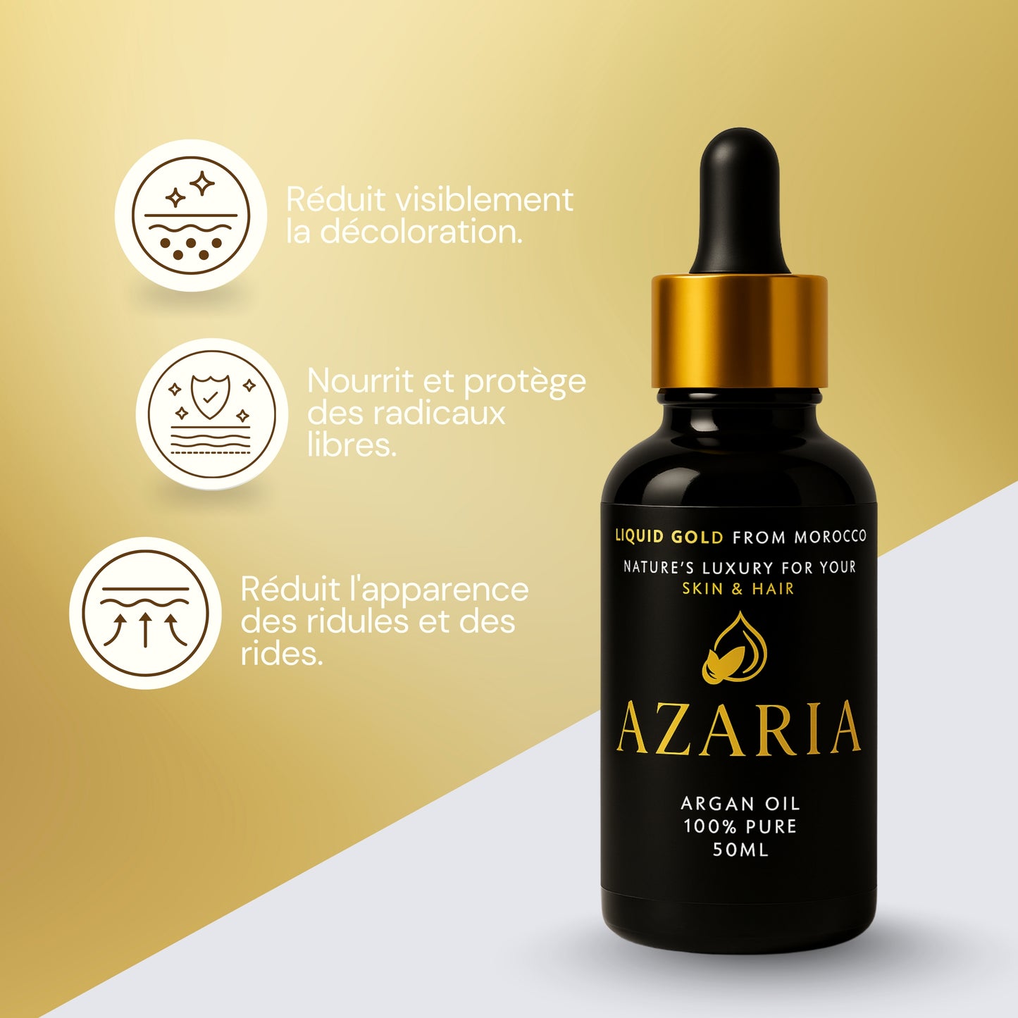 AZARIA – Huile d’Argan 100 % Pure du Maroc
